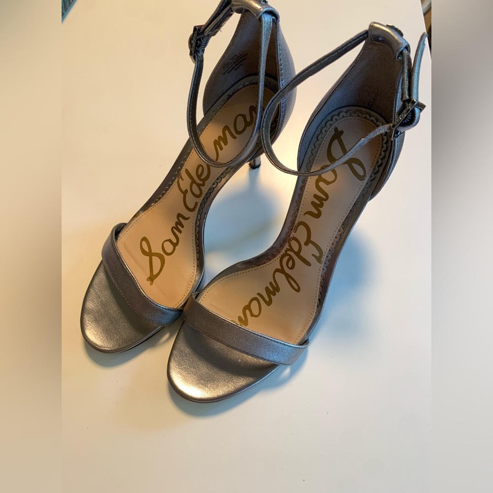 Sam Edelman Pewter Patti Sandals  Women's Heels